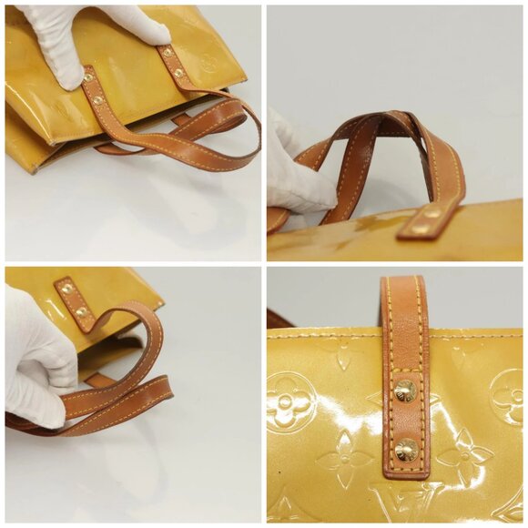 LOUIS VUITTON Monogram Vernis Reade PM Hand Bag Beige M91334 LV Auth ti3294 - Picture 16 of 16